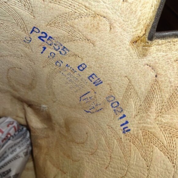 dan Post Men’s Size 8 EW Brown Leather Round Toe Pull On Western Boots P2555 - Picture 7 of 9